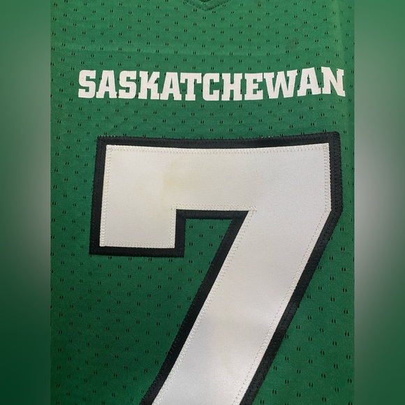 Saskatchewan Roughriders CFL Dressler Jersey #7 Genuine Reebok Football XL - Picture 6 of 12